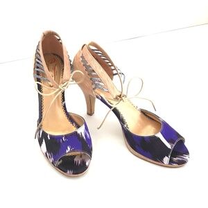 Poetic License Blue and Tan Sandals